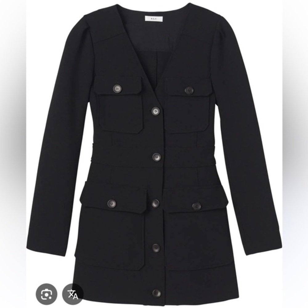A.L.C. Iris Crepe Tailored Mini Dress